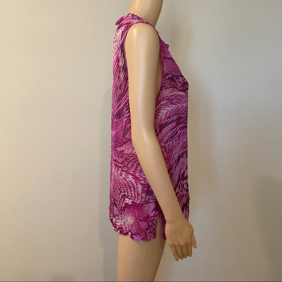 L’AGENCE Purple Snake Print Top - Picture 3 of 4